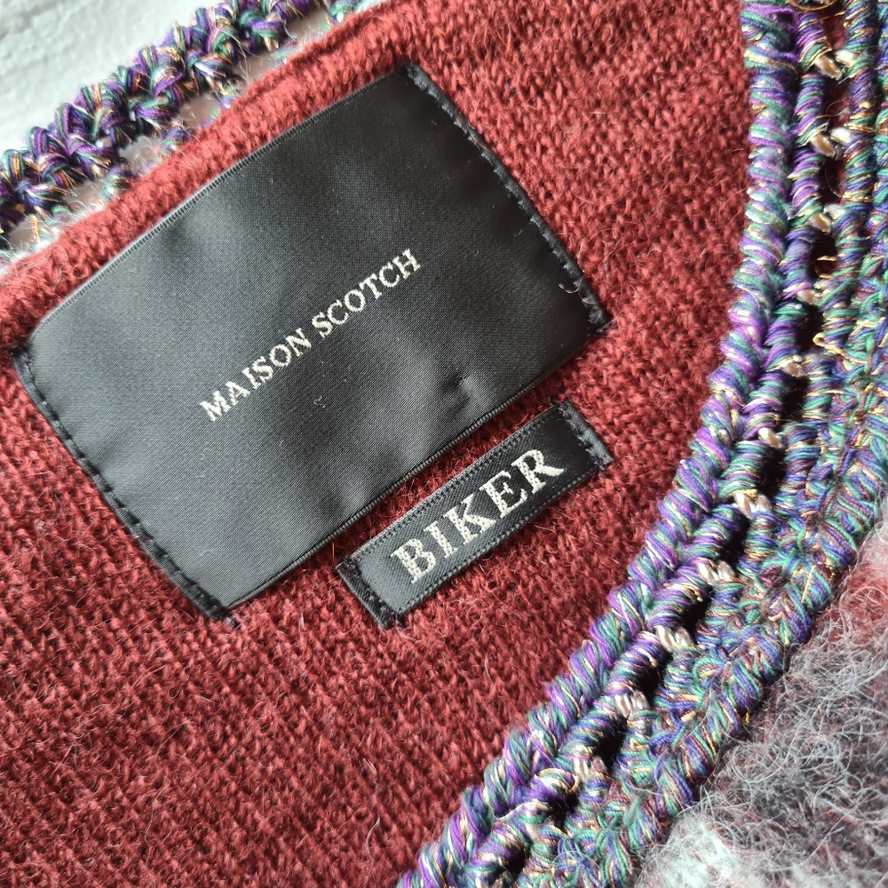 Maison Scotch Designer Biker Sweater Jumper - Picture 9 of 15